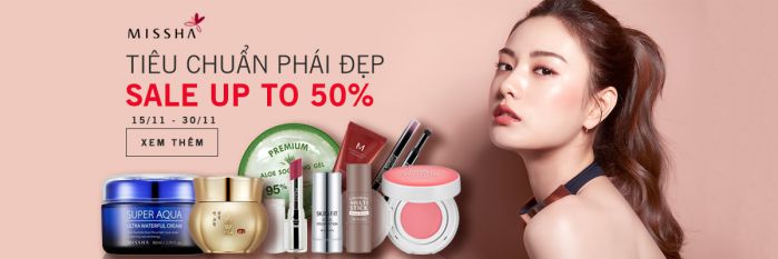 banner quảng cáo mỹ phẩm ấn tượng